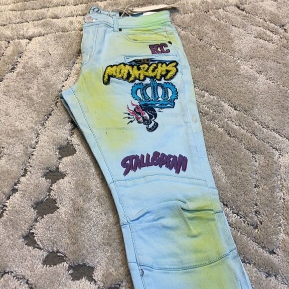 8 DSTRKT x STALL&DEAN - Jeans with Patches - Picture 8 of 8